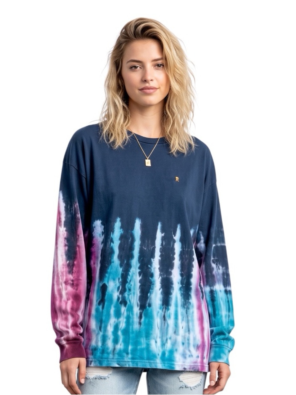 Teddy Fresh Tie-Dyed Flames Tee Shirt